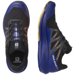 Salomon Pulsar Trail -Chic Shoes Shop salomon pulsar trail black clematis blue blazing orange 5 1