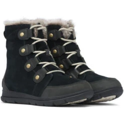 Sorel Explorer Joan -Chic Shoes Shop sorel explorer joan black dark stone 5 us 36 eur black dark stone 2